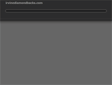Tablet Screenshot of irvinediamondbacks.com